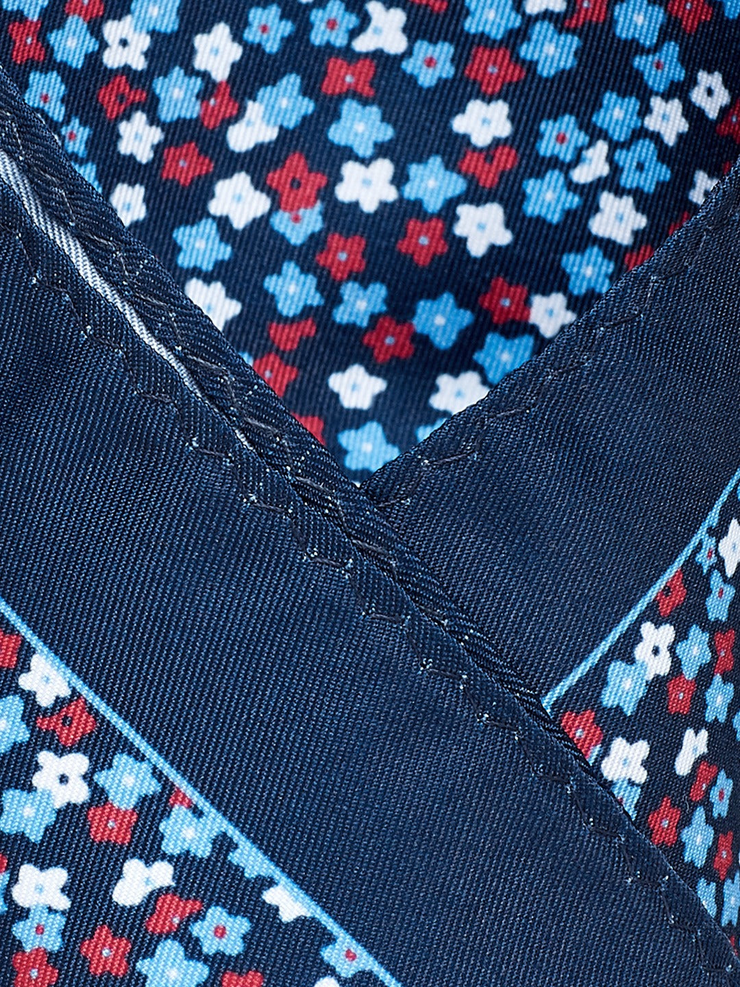 Alvaro Castagnino Turquoise::Multi Colored Microfiber Pocket Square