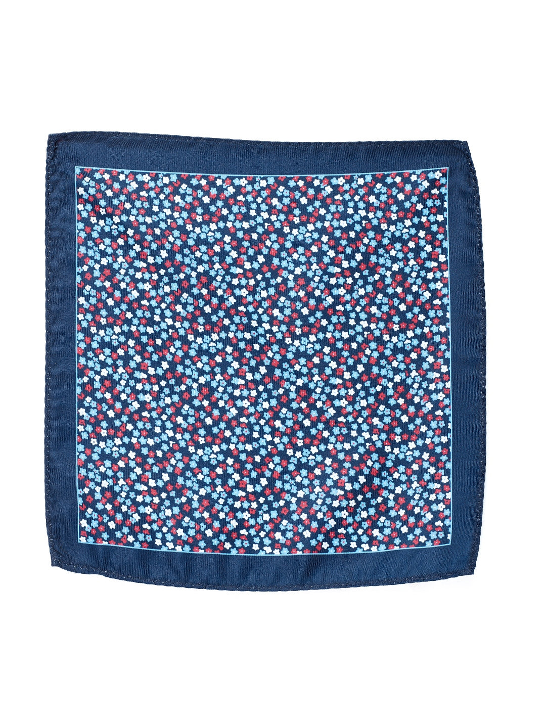 Alvaro Castagnino Turquoise::Multi Colored Microfiber Pocket Square