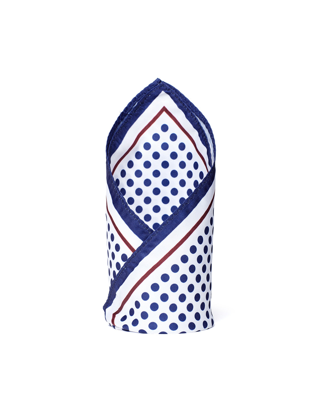 Alvaro Castagnino White::Blue Colored Microfiber Pocket Square