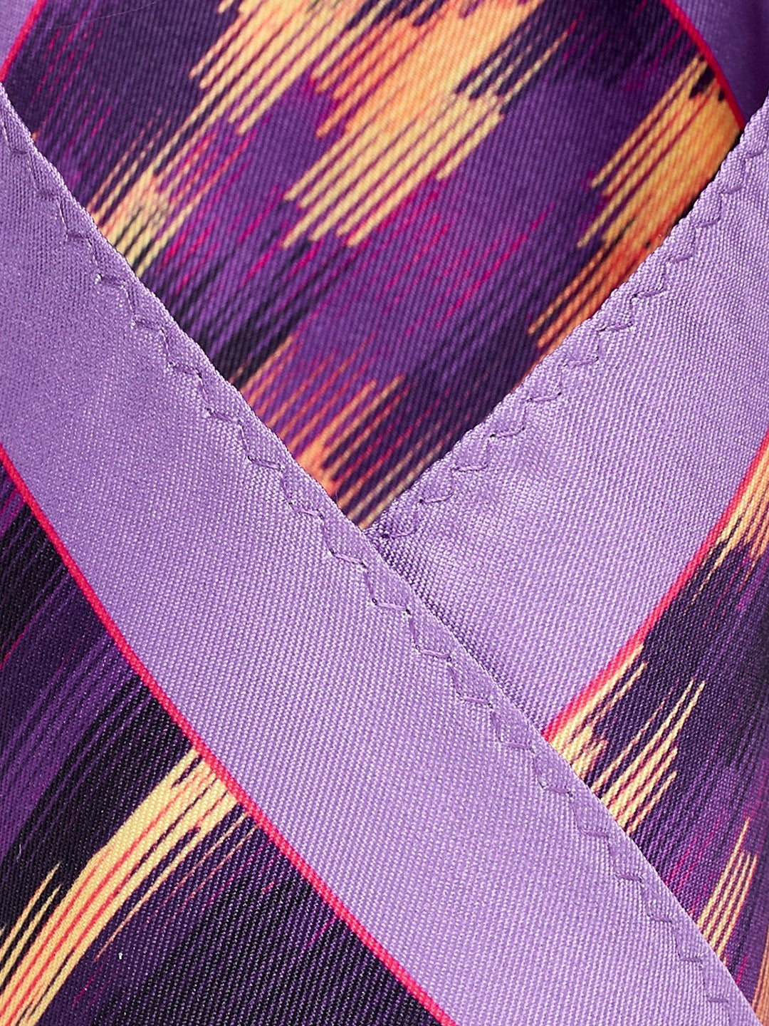 Alvaro Castagnino Purple Colored Microfiber Pocket Square