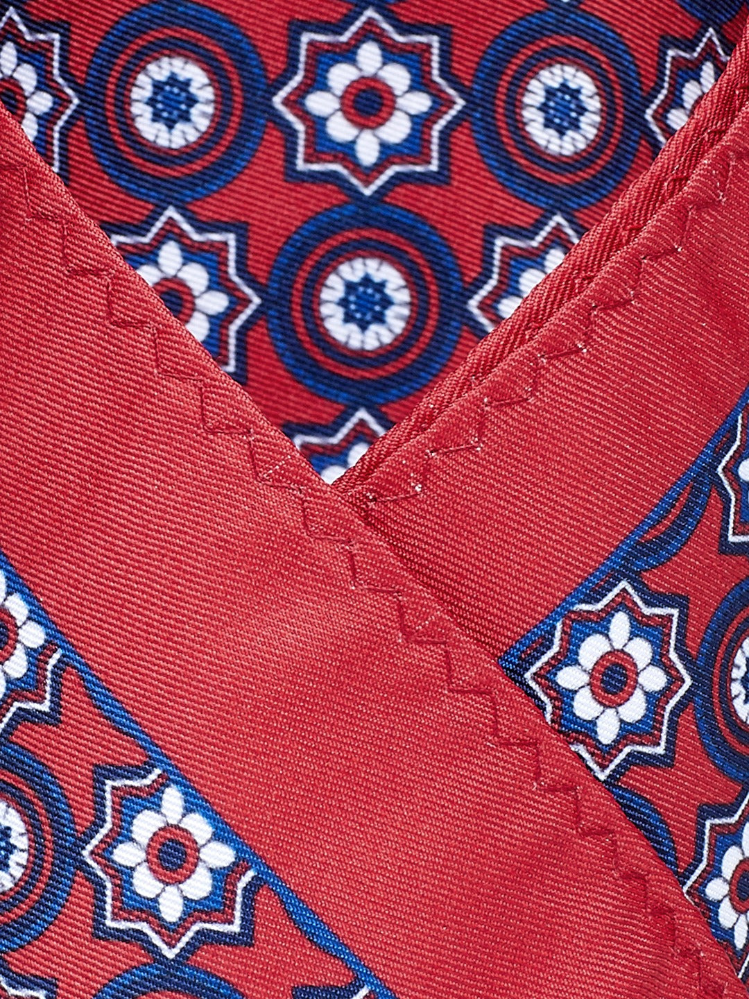 Alvaro Castagnino Rust Colored Microfiber Pocket Square