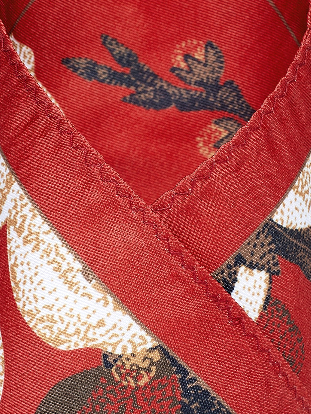 Alvaro Castagnino Rust Colored Microfiber Pocket Square