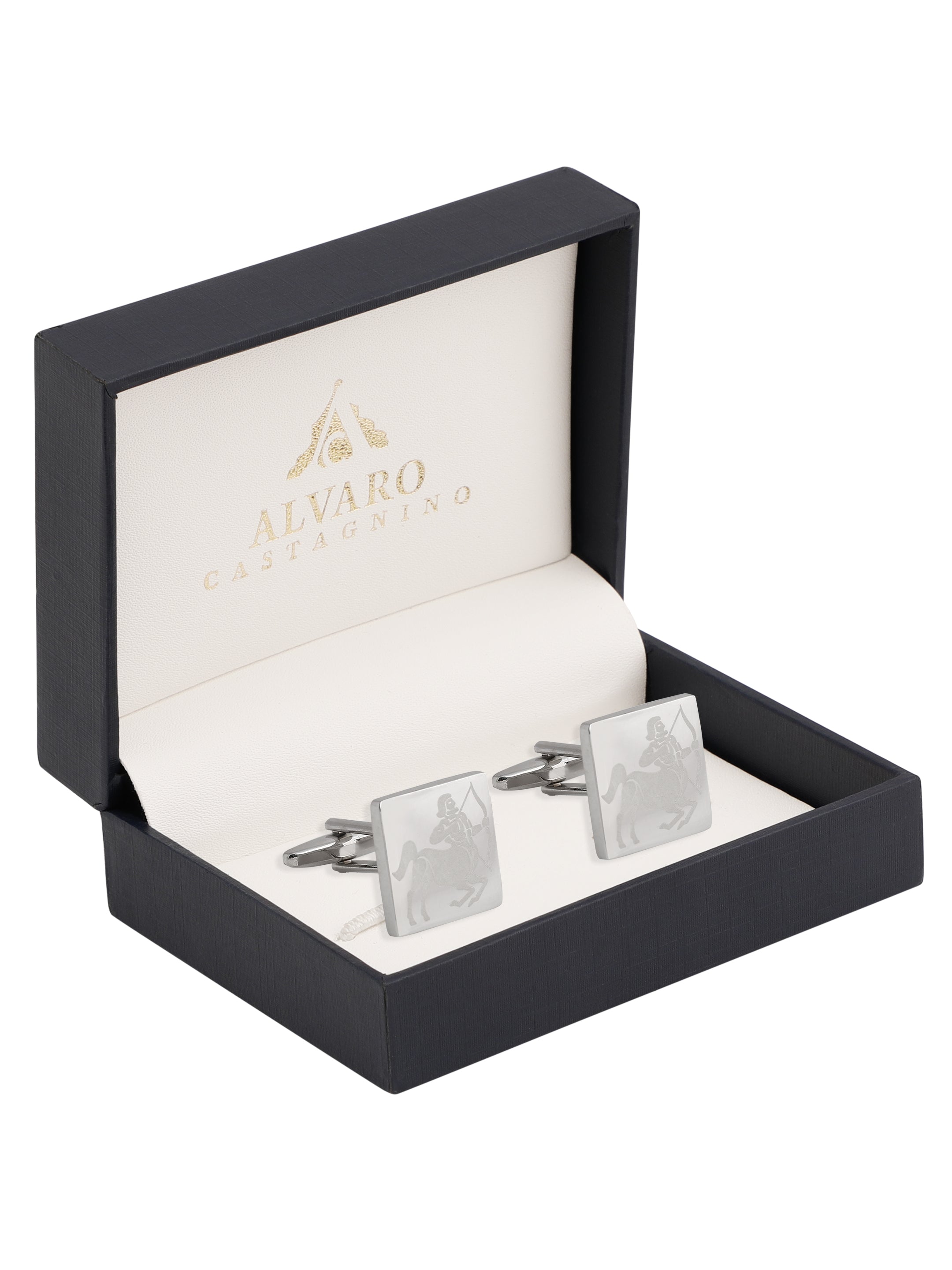 Silver Sagittarius Zodiac Cufflink