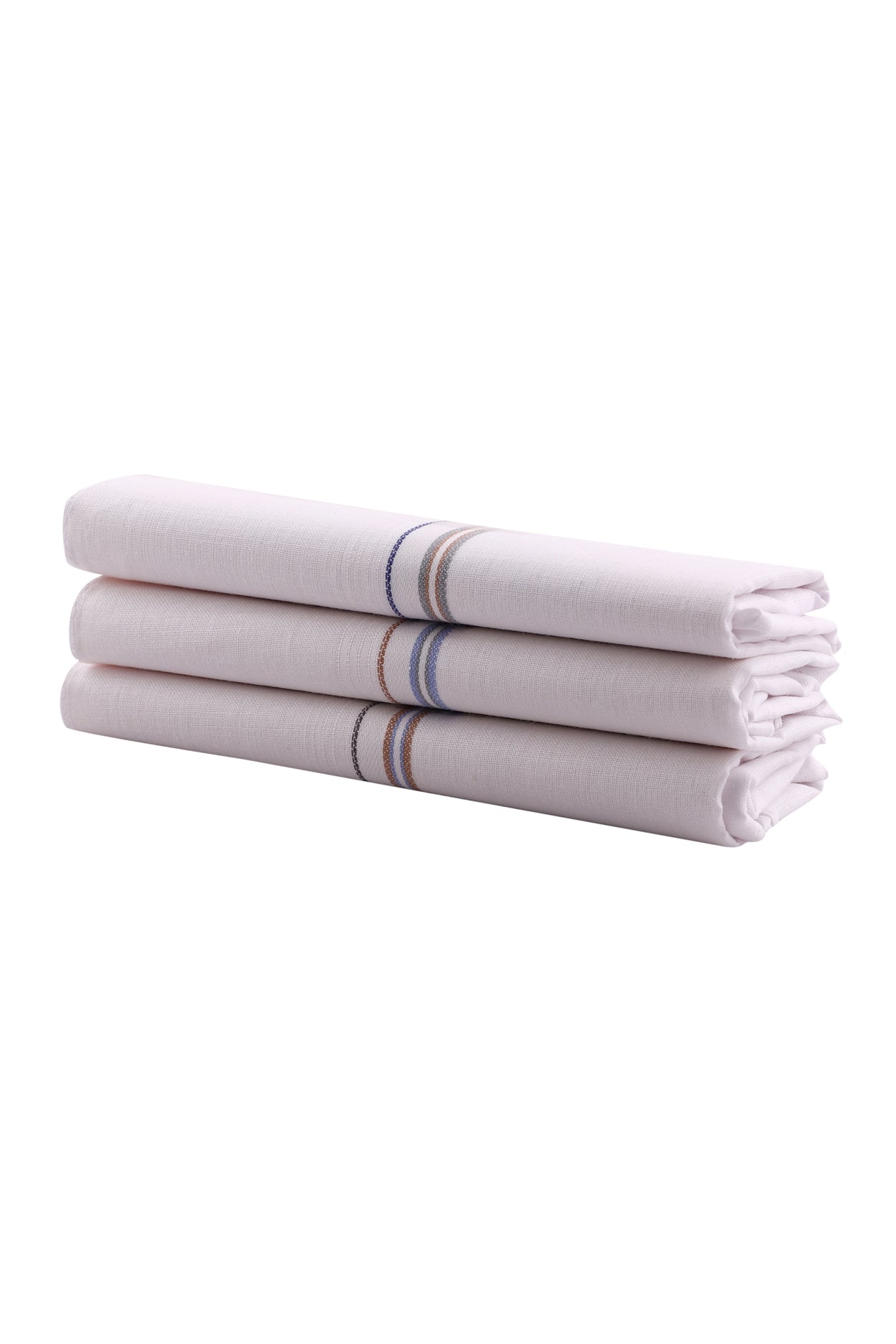 Alvaro Castagnino Men's Cotton White::Multi Color Handkerchief