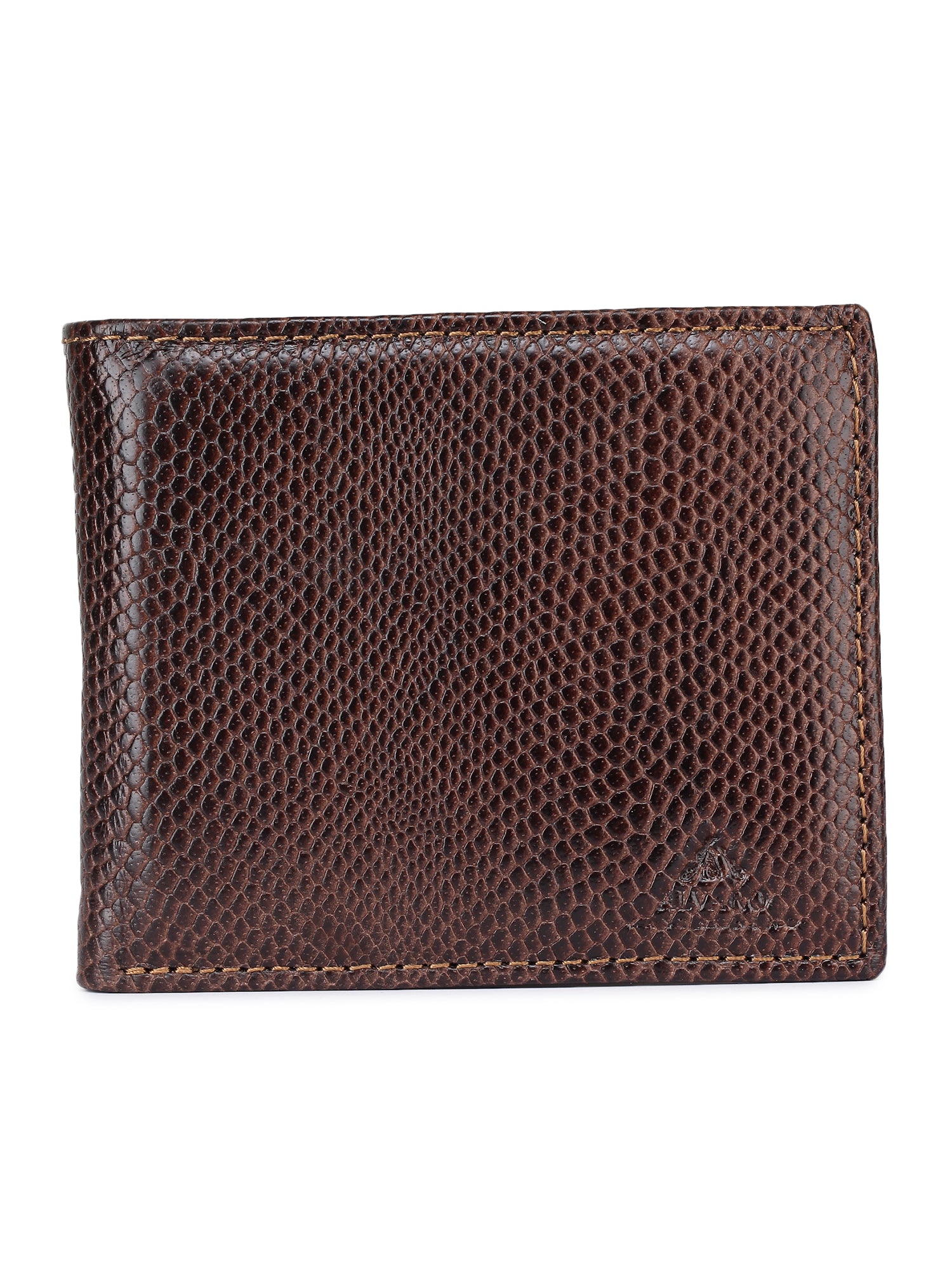 Brown Caviar Grain Leather Wallet