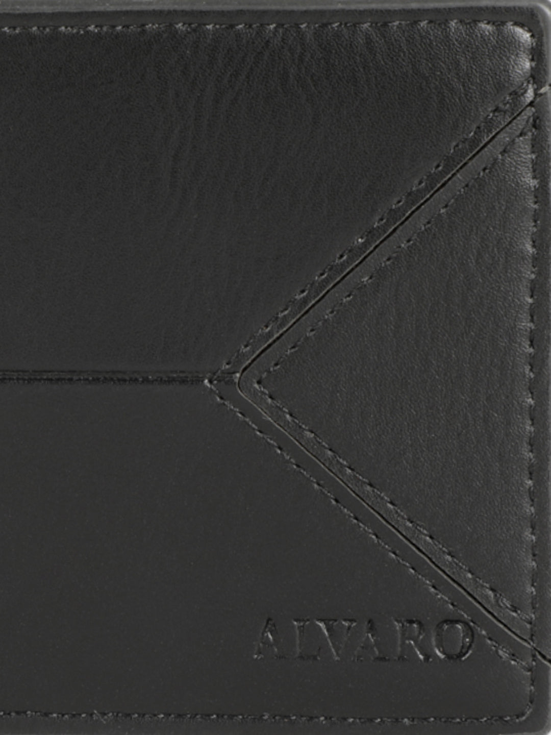 Alvaro Castagnino Men's Black Color Leather Wallet