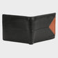 Alvaro Castagnino Men's Black::Orange Color Leather Wallet