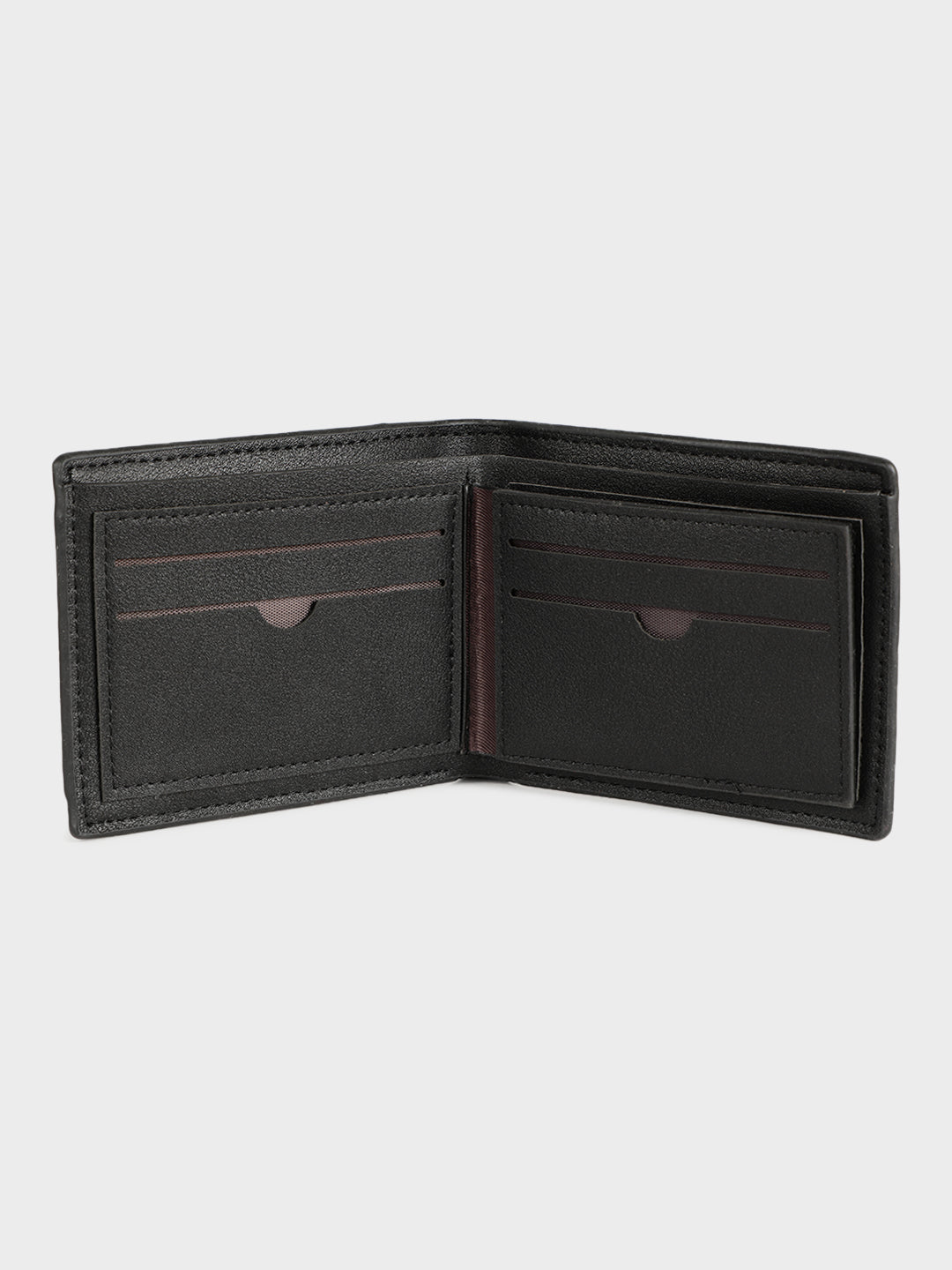 Alvaro Castagnino Men's Black::Orange Color Leather Wallet
