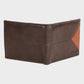 Alvaro Castagnino Men's Brown::Orange Color Leather Wallet