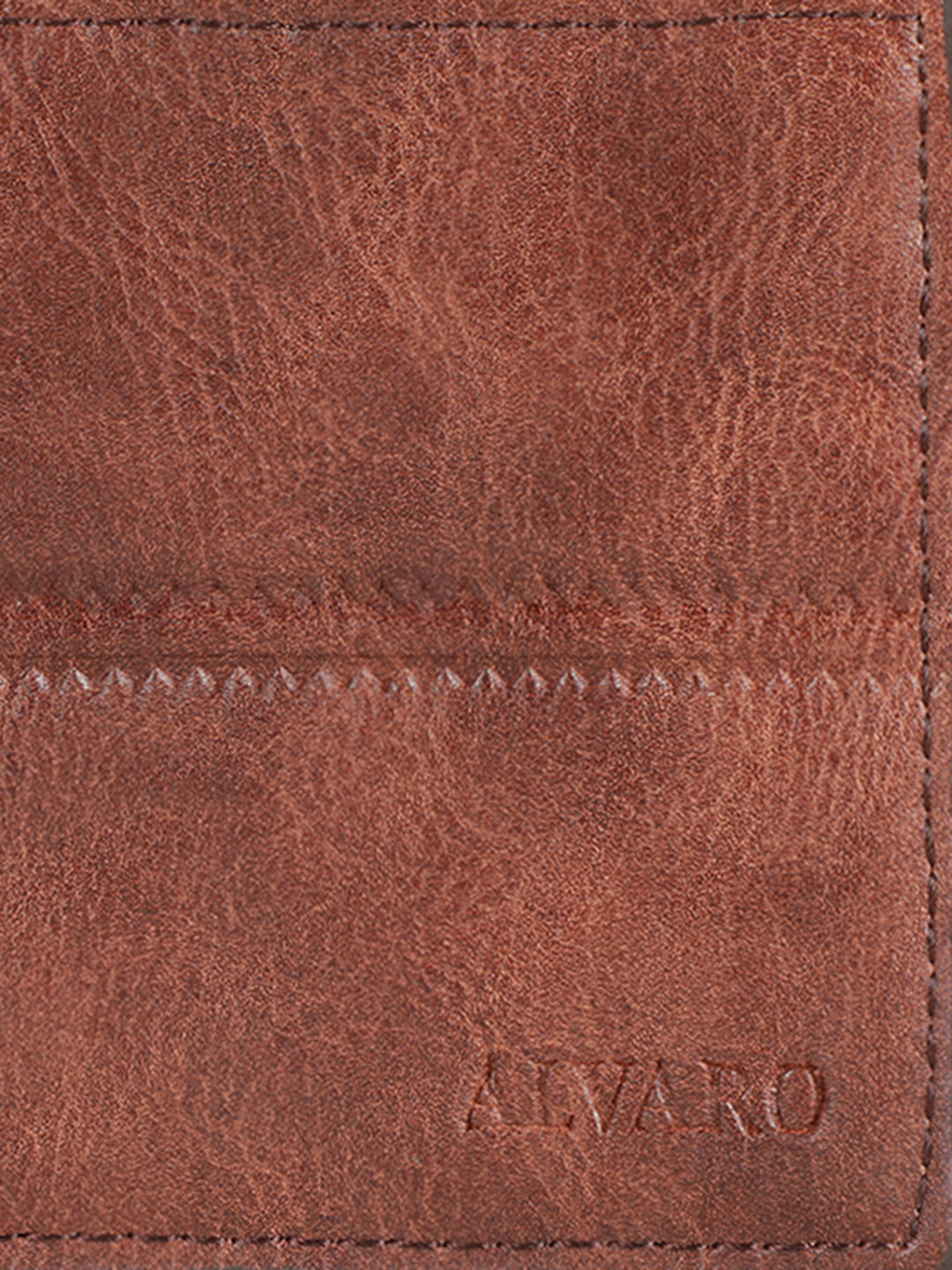 Alvaro Castagnino Men's Brown Color Leather Wallet
