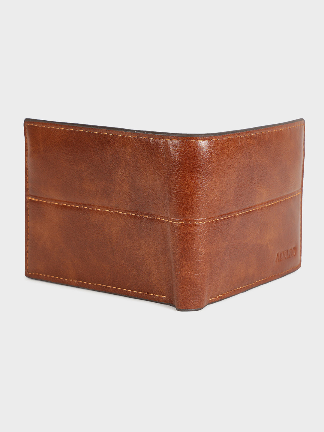 Alvaro Castagnino Men's Tan Color Leather Wallet