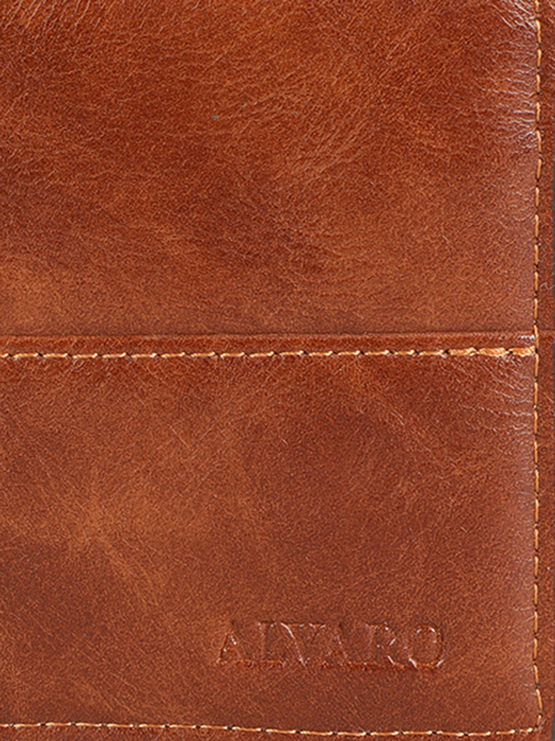 Alvaro Castagnino Men's Tan Color Leather Wallet