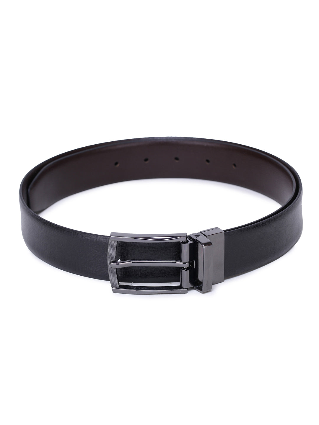 Alvaro Castagnino Men's Black::Brown Color Reversible Leather Belt