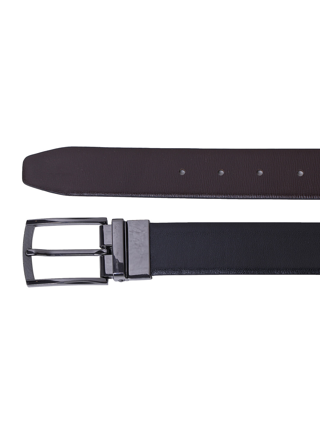 Alvaro Castagnino Men's Black::Brown Color Reversible Leather Belt