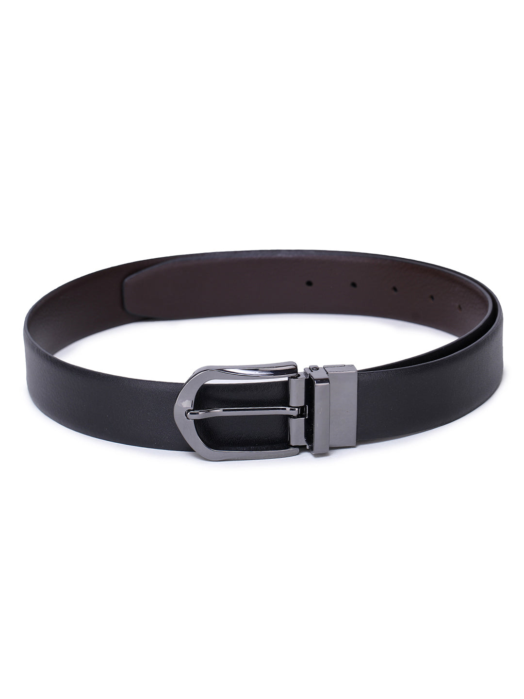 Alvaro Castagnino Men's Black::Brown Color Reversible Leather Belt