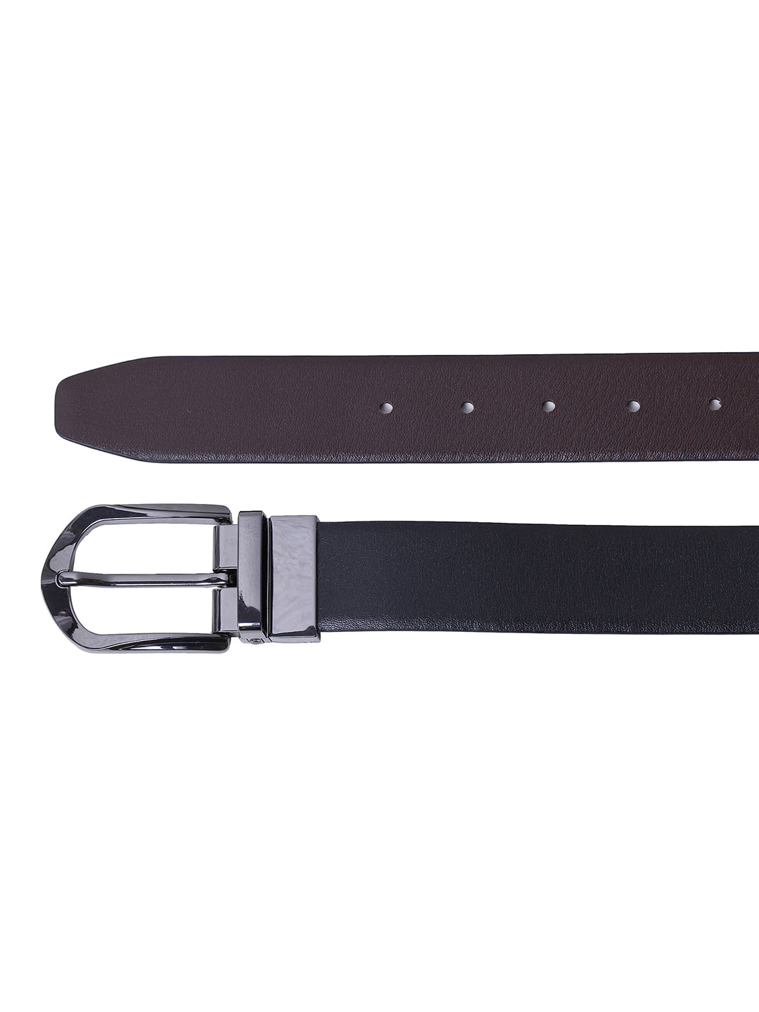 Alvaro Castagnino Men's Black::Brown Color Reversible Leather Belt