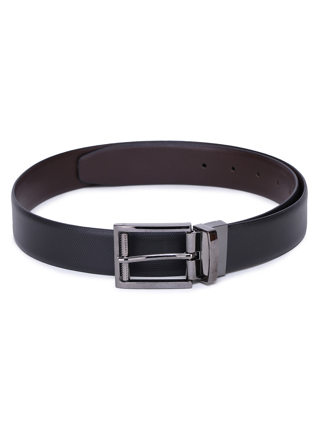Alvaro Castagnino Men's Black::Brown Color Reversible Leather Belt