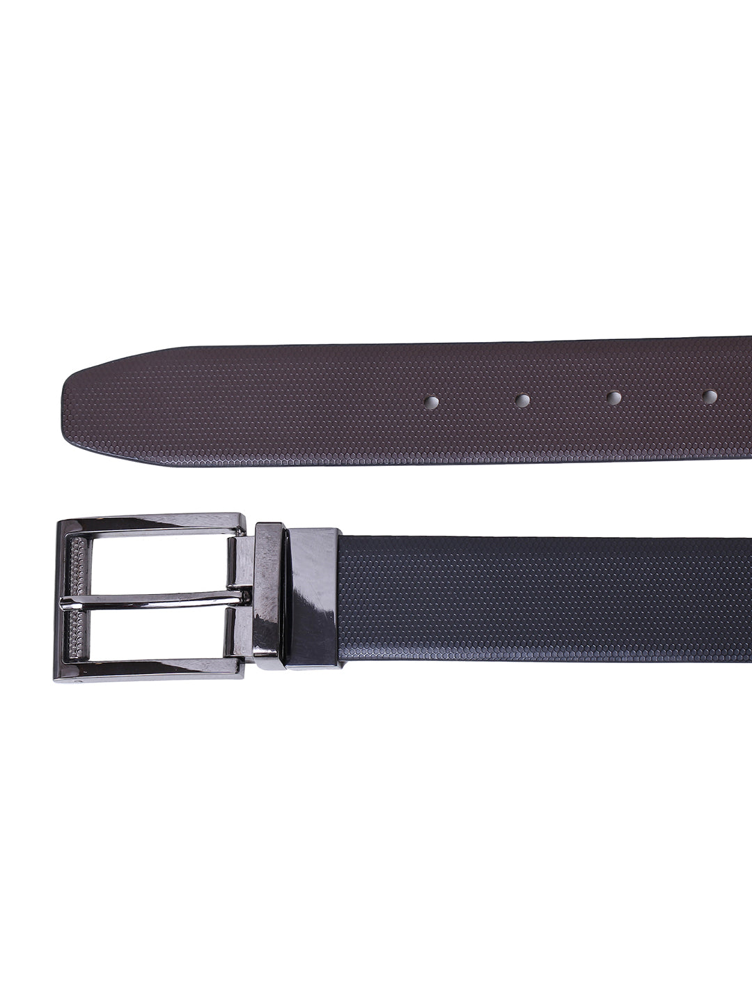 Alvaro Castagnino Men's Black::Brown Color Reversible Leather Belt