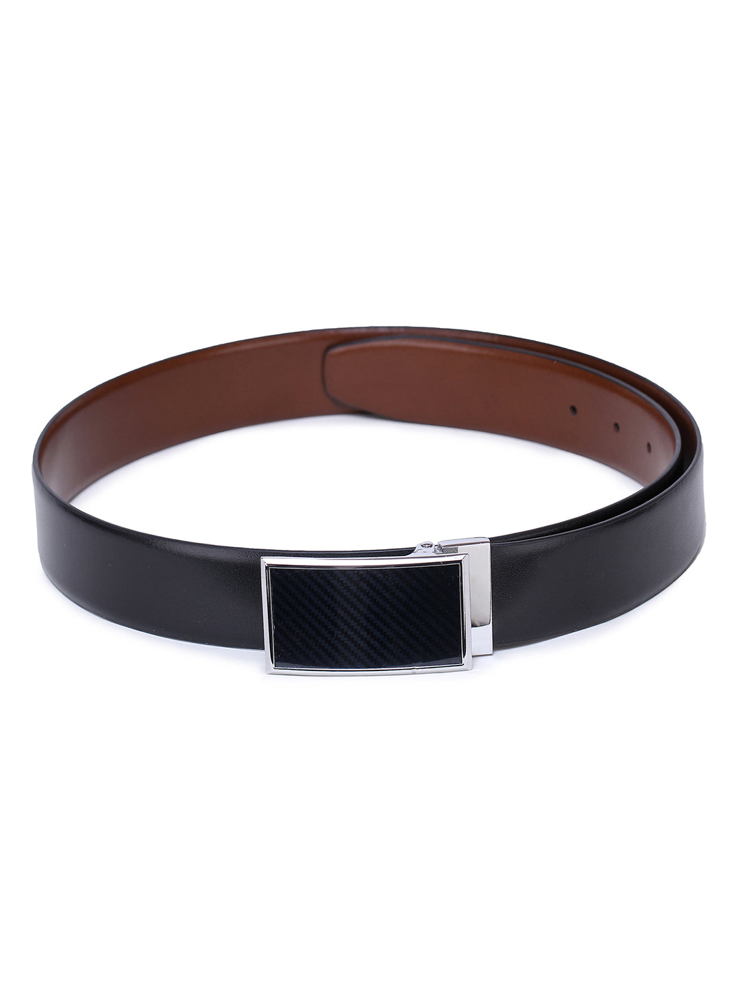 Alvaro Castagnino Men's Black::Brown Color Reversible Leather Belt