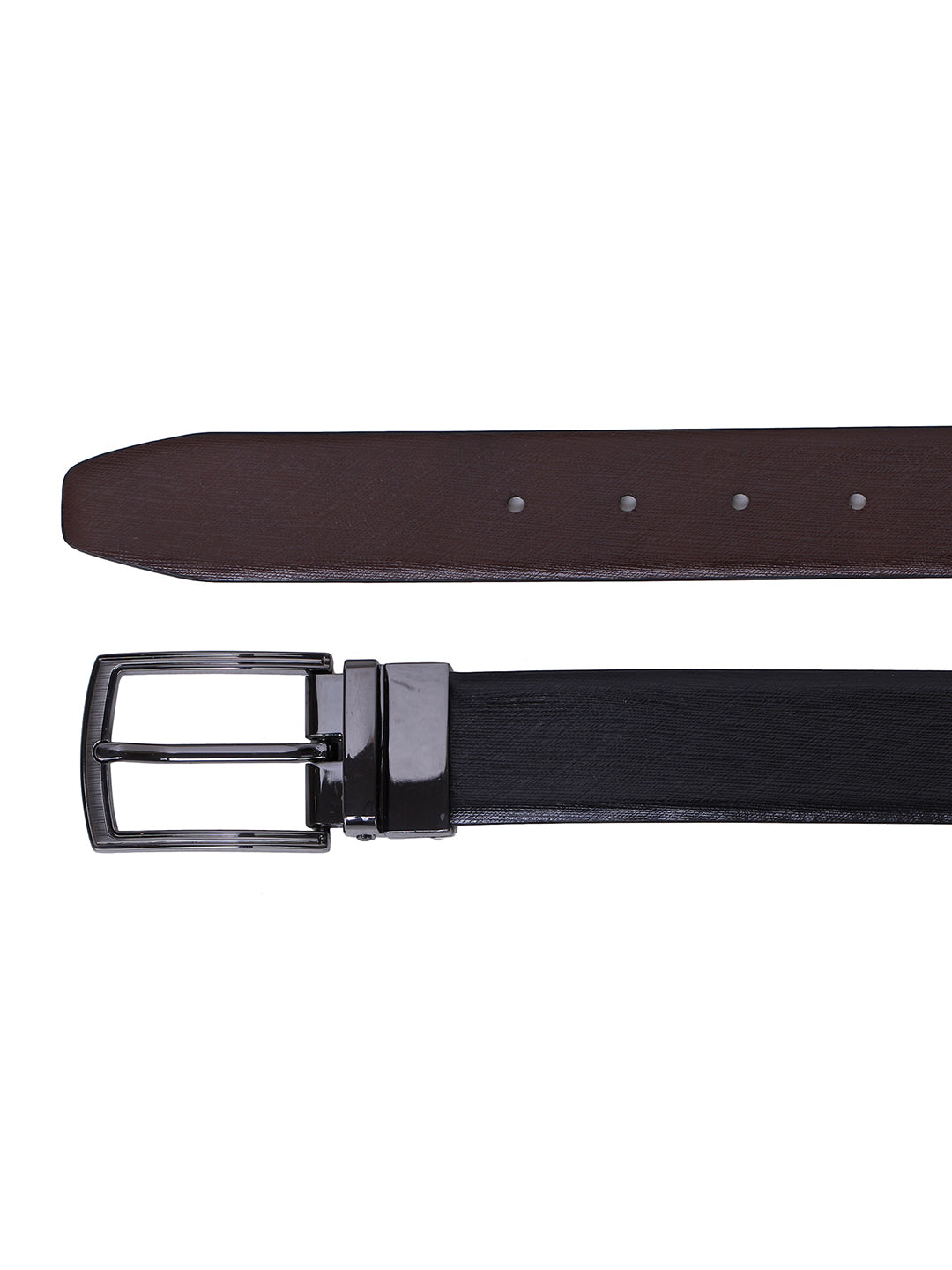 Alvaro Castagnino Men's Black::Brown Color Reversible Leather Belt