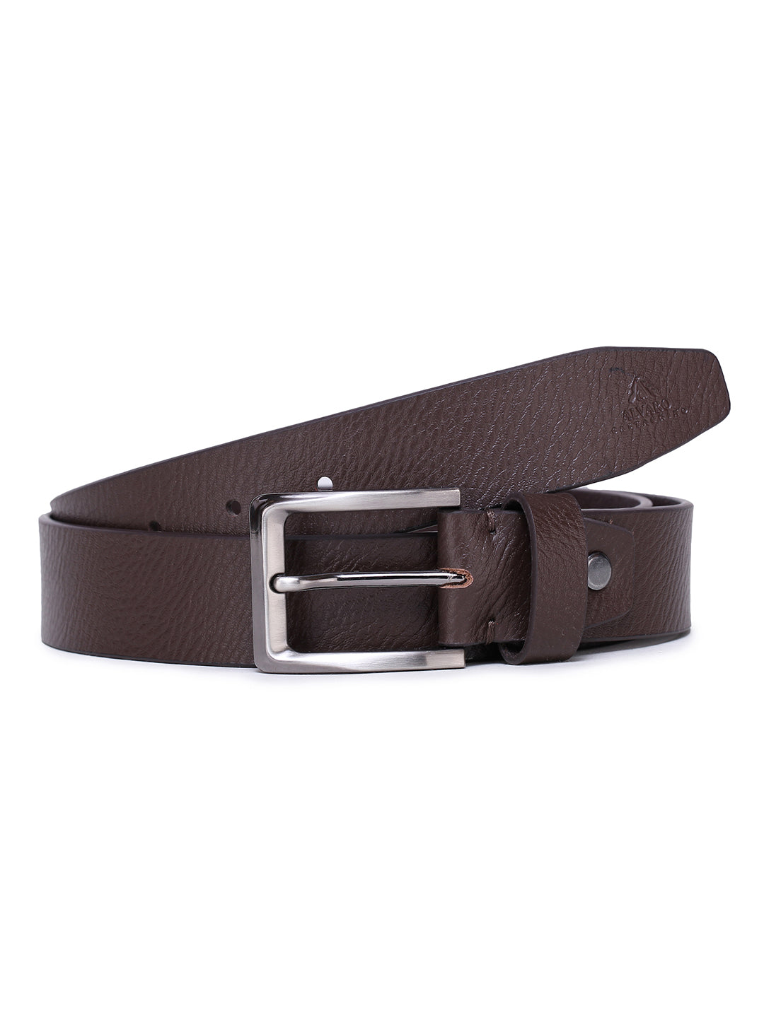 Alvaro Castagnino Men's Brown Color Reversible Leather Belt