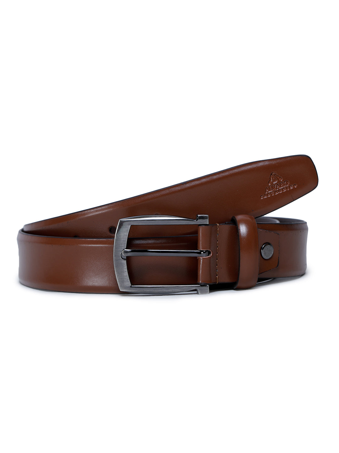 Alvaro Castagnino Men's Brown Color Leather Belt