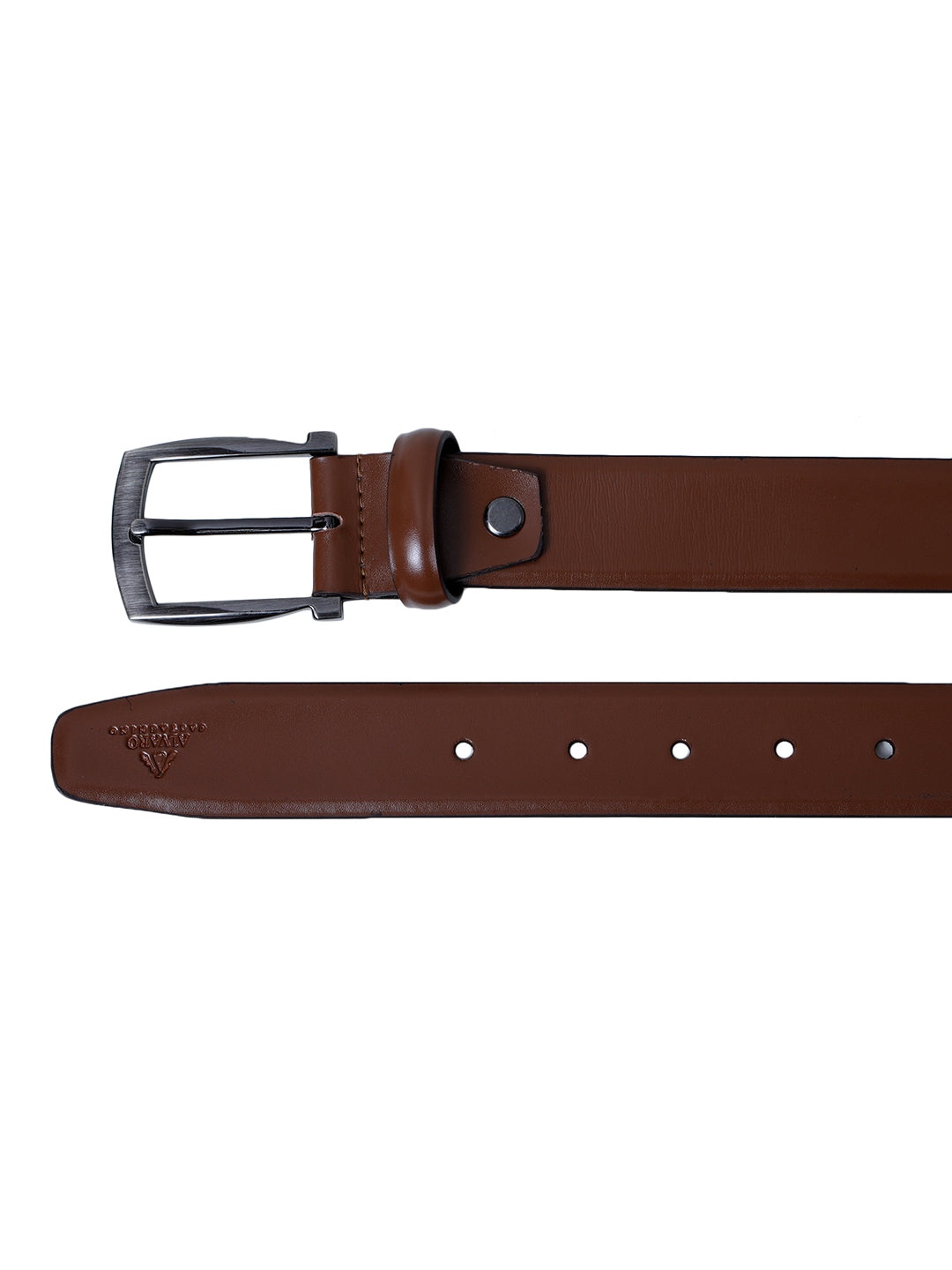 Alvaro Castagnino Men's Brown Color Leather Belt