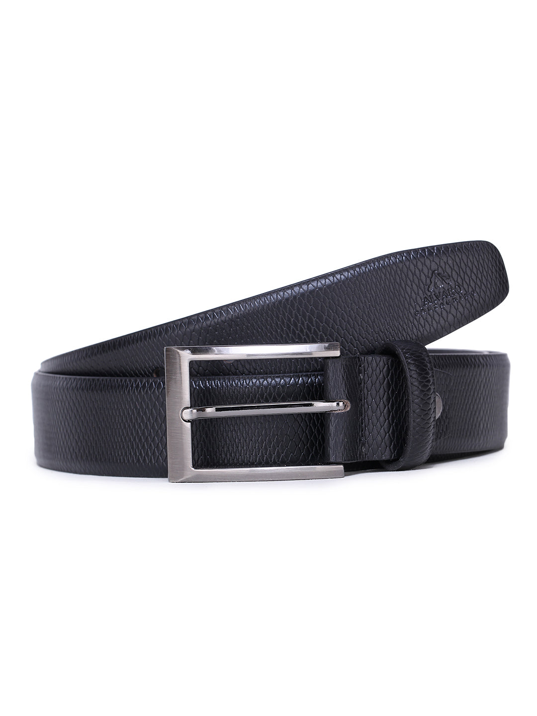 Alvaro Castagnino Men's Black Color Leather Belt