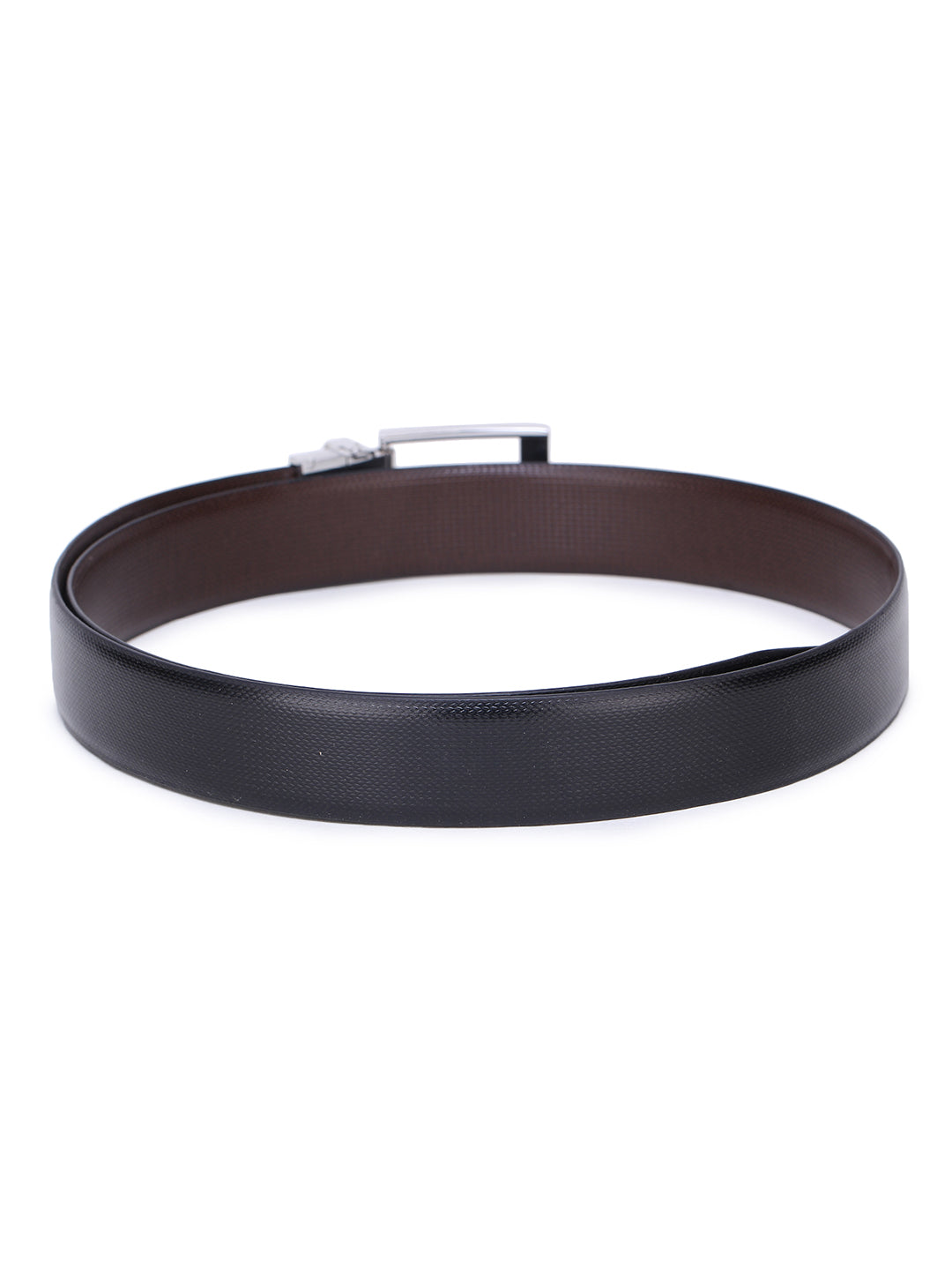 Alvaro Castagnino Men's Black Color Reversible Leather Belt