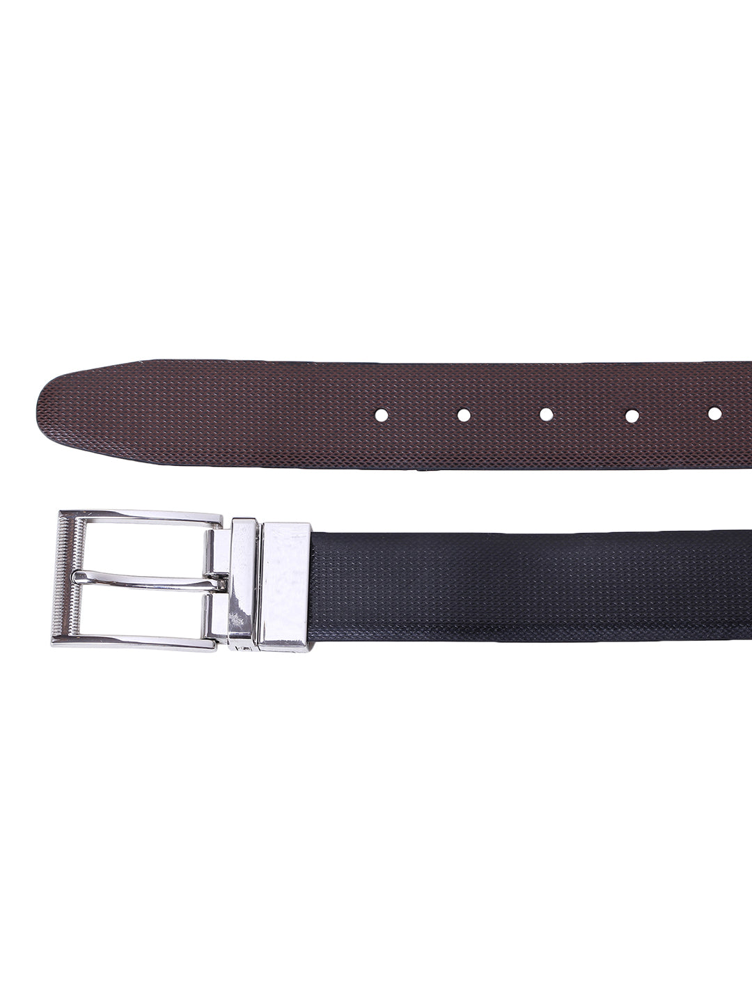 Alvaro Castagnino Men's Black Color Reversible Leather Belt
