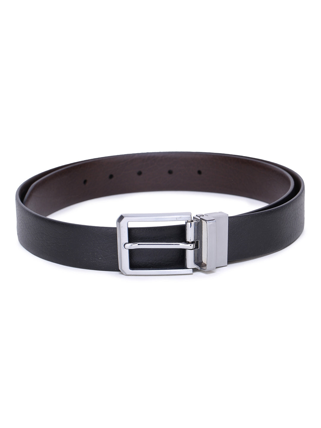 Alvaro Castagnino Men's Black::Brown Color Reversible Leather Belt