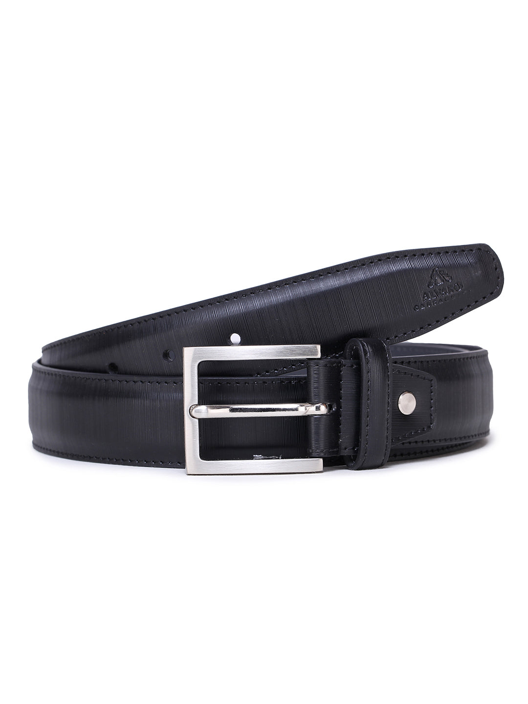 Alvaro Castagnino Men's Black Color Leather Belt