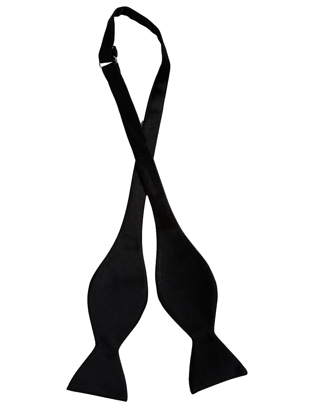 Alvaro Castagnino Men's Black Colored Microfiber Bow Tie