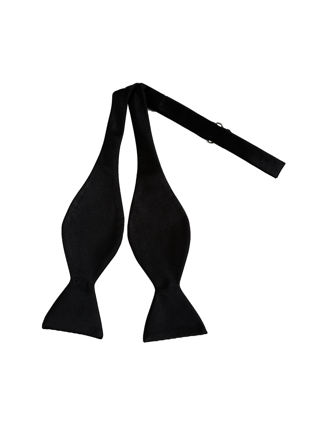 Alvaro Castagnino Men's Black Colored Microfiber Bow Tie