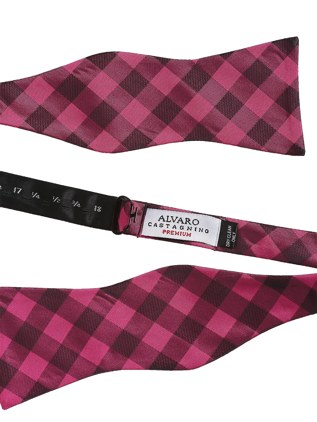 Alvaro Castagnino Men's Purple Colored Microfiber Bow Tie