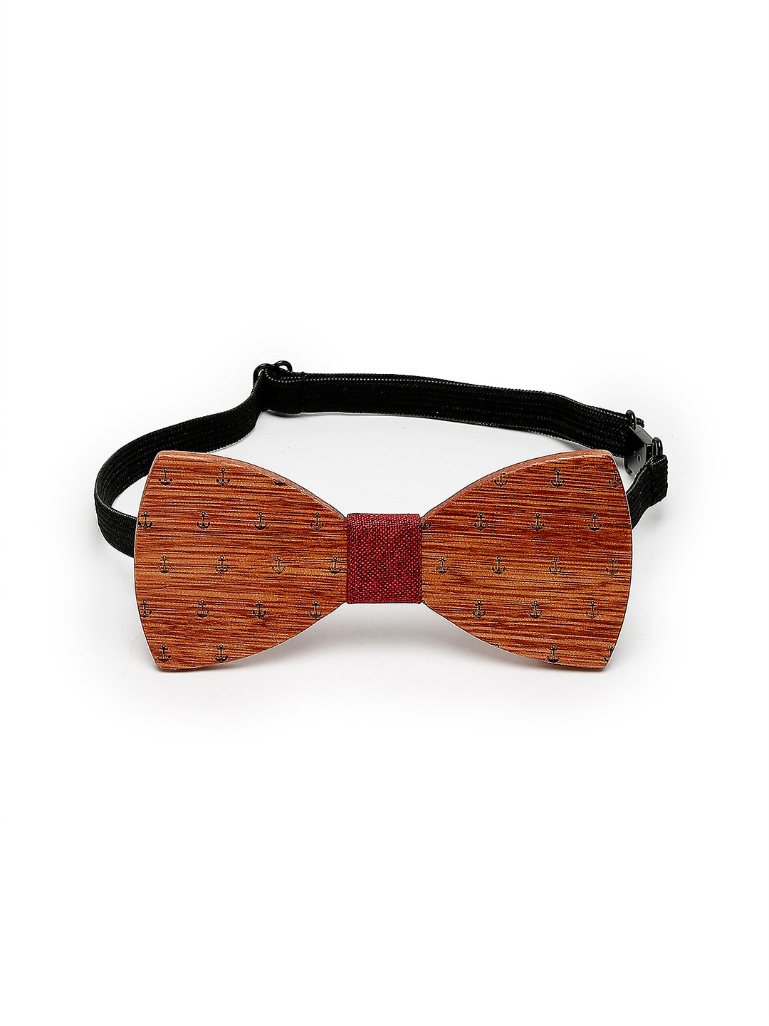 Alvaro Castagnino Men's Brown Colored Wooden Finishing Bow Tie