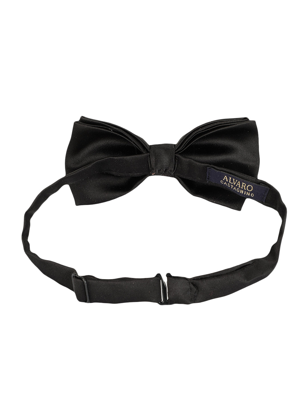 Alvaro Castagnino Men's Black Colored Butterfly Shaped Bow Tie