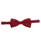 Alvaro Castagnino Men's Maroon Colored Microfiber Solid Bow Tie
