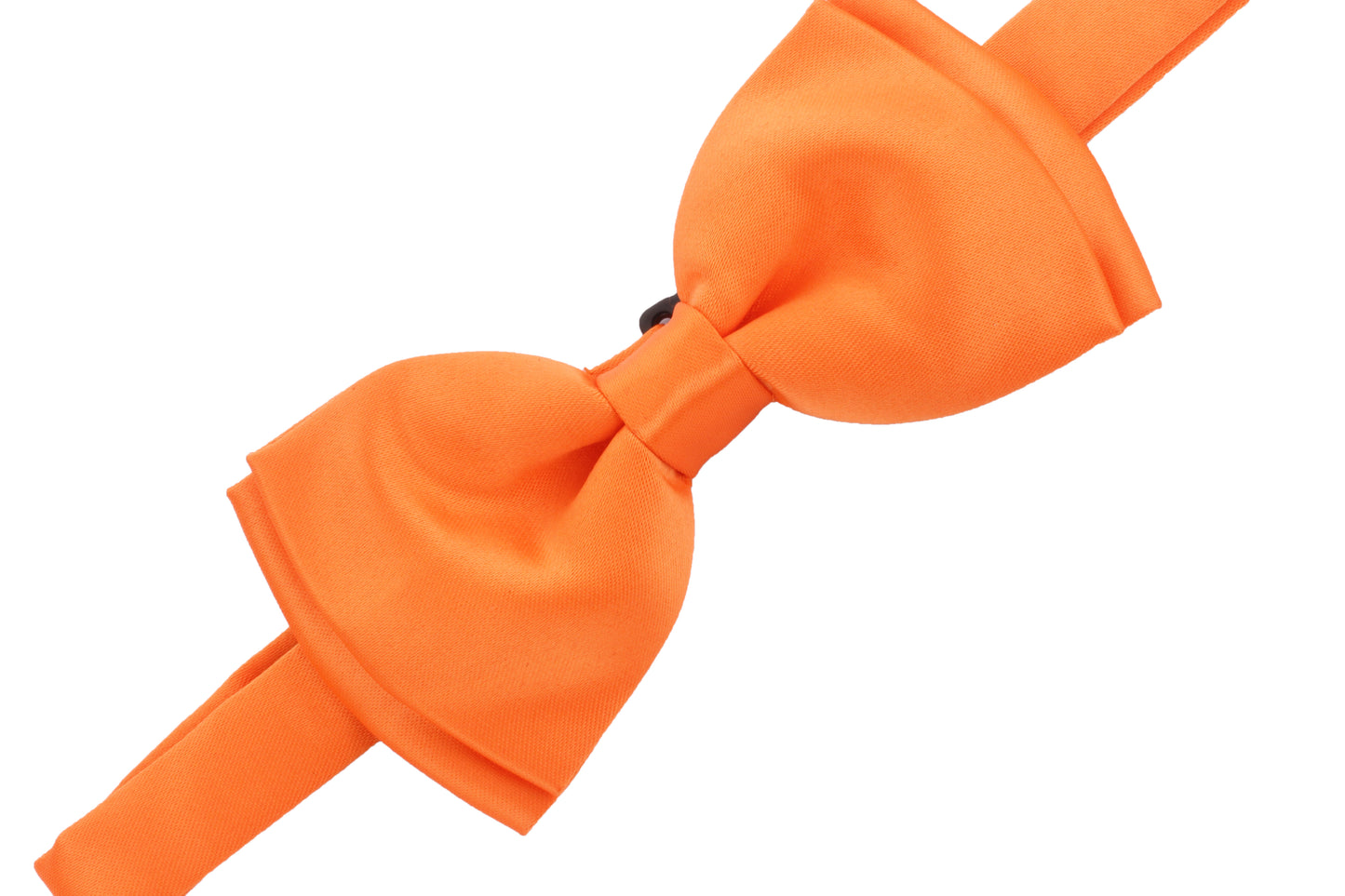 Alvaro Castagnino Men's Orange Colored Microfiber Solid Bow Tie