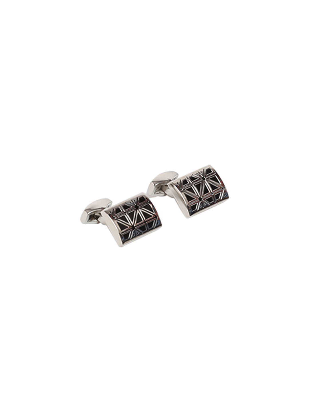 Alvaro Castagnino Silver::Black Colored Cufflink