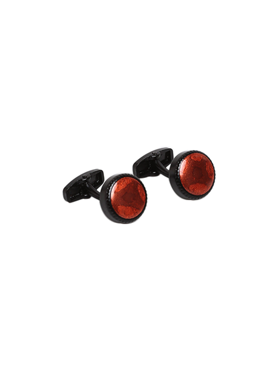 Alvaro Castagnino Orange::Black Colored Cufflink