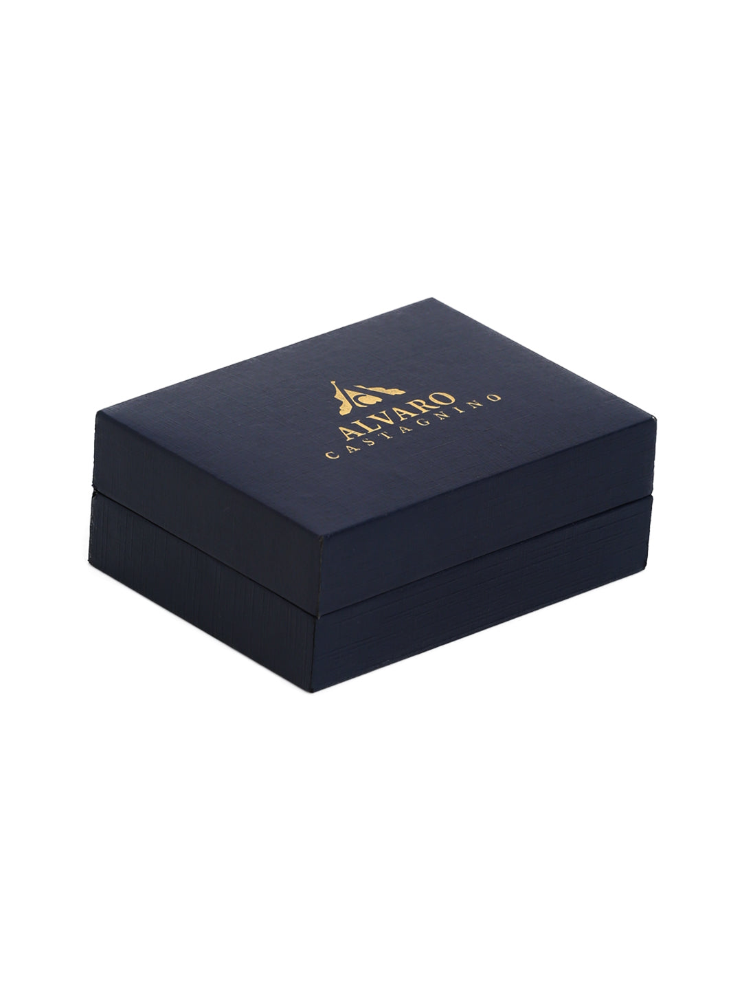 Alvaro Castagnino Silver::Black Colored Fun Cufflink