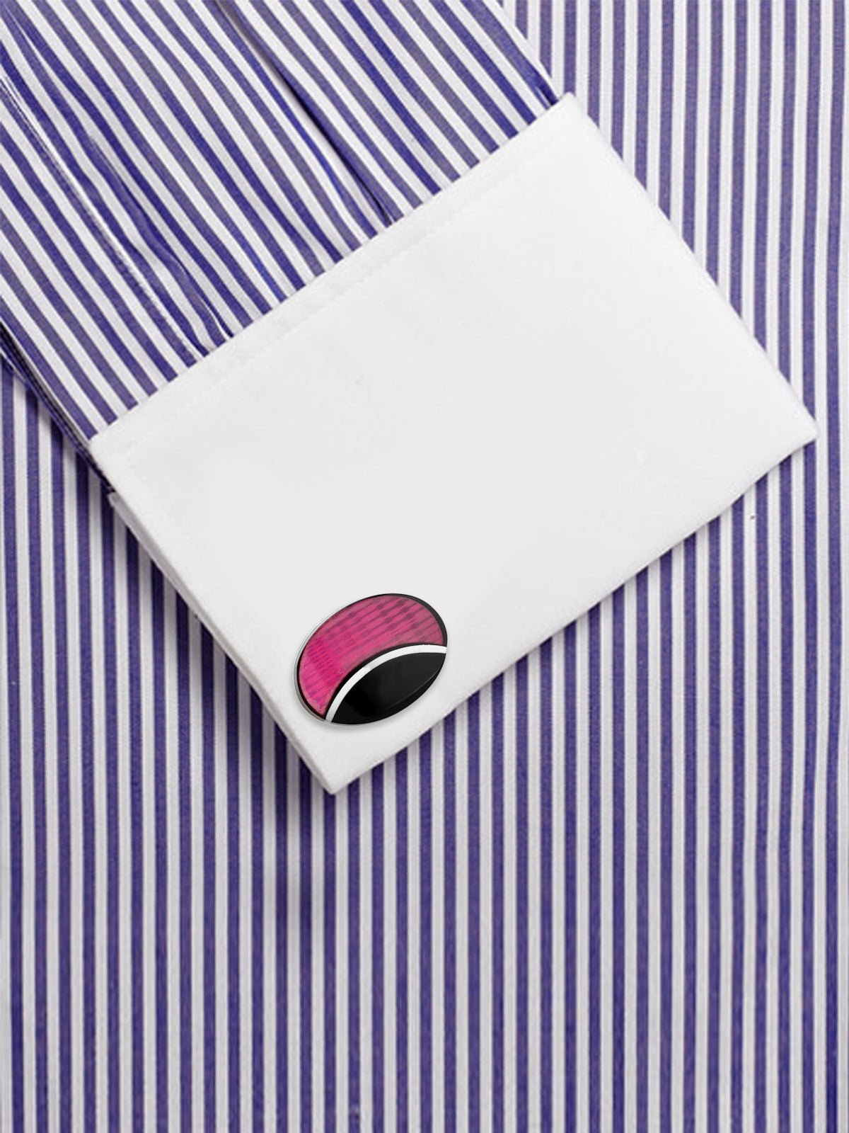 Alvaro Castagnino Pink & Black Colored Fun Cufflink