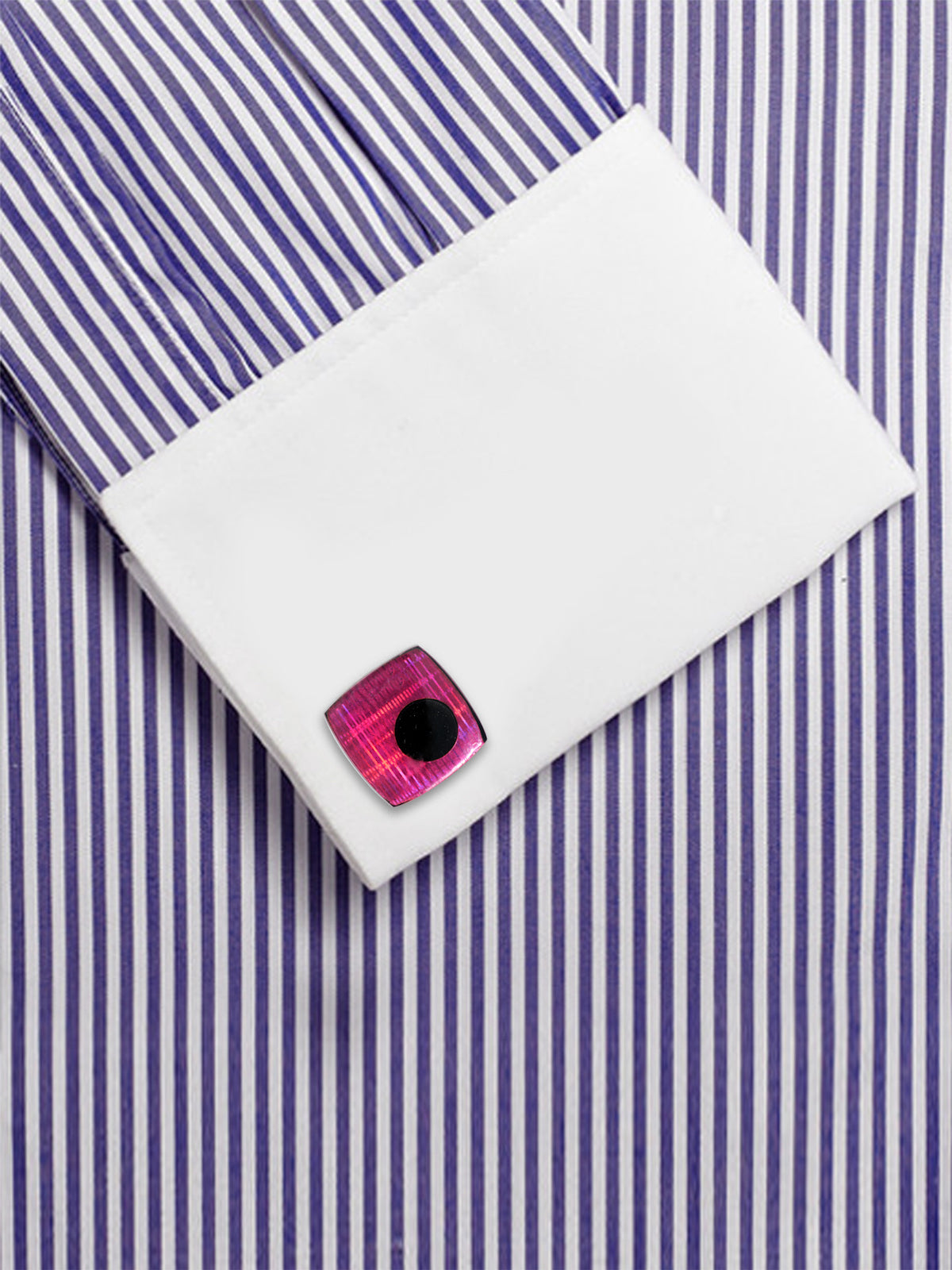 Alvaro Castagnino Pink & Black Colored Cufflink