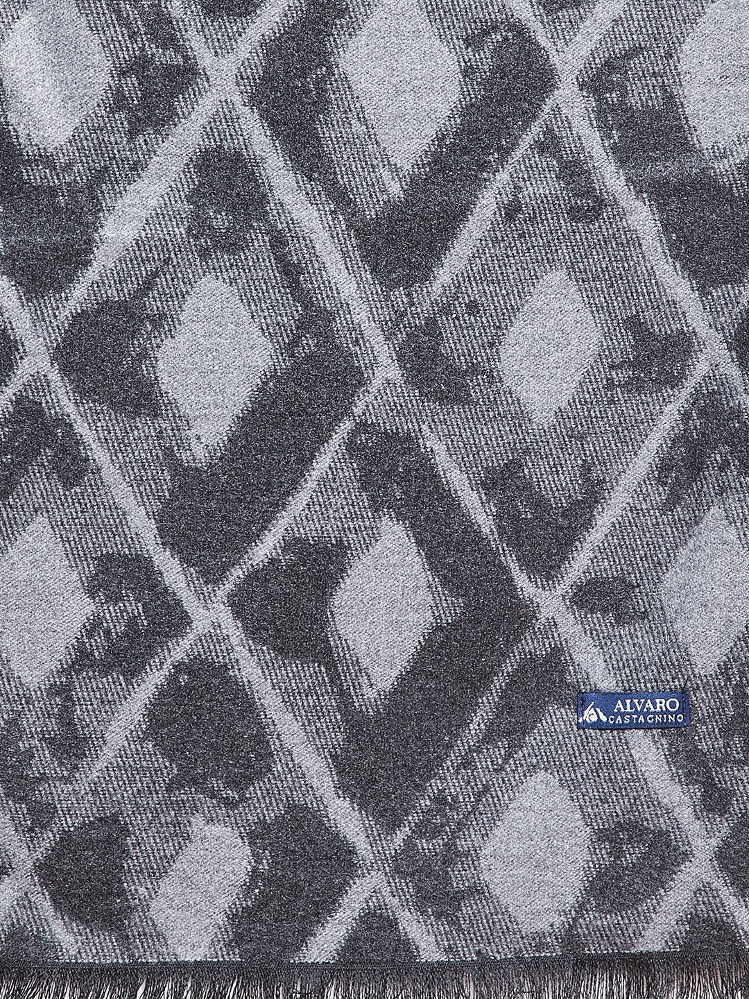 Alvaro Castagnino Men's Grey Colored Viscose Muffler