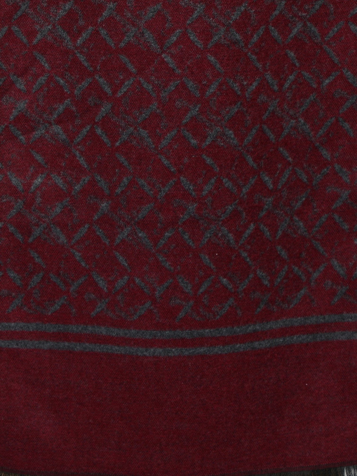 Alvaro Castagnino Men's Maroon::Grey Colored Viscose Muffler