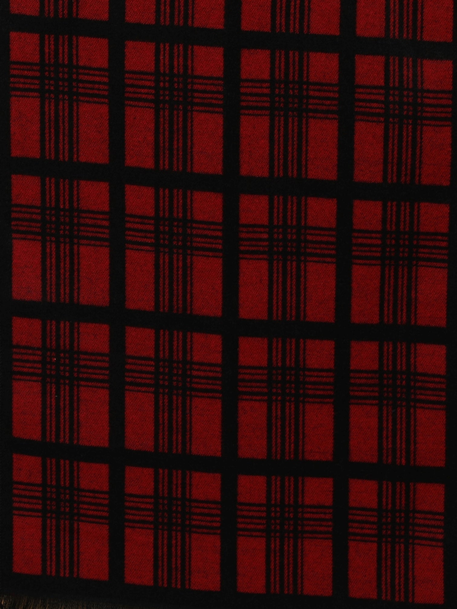 Alvaro Castagnino Men's Maroon::Black Colored Viscose Muffler