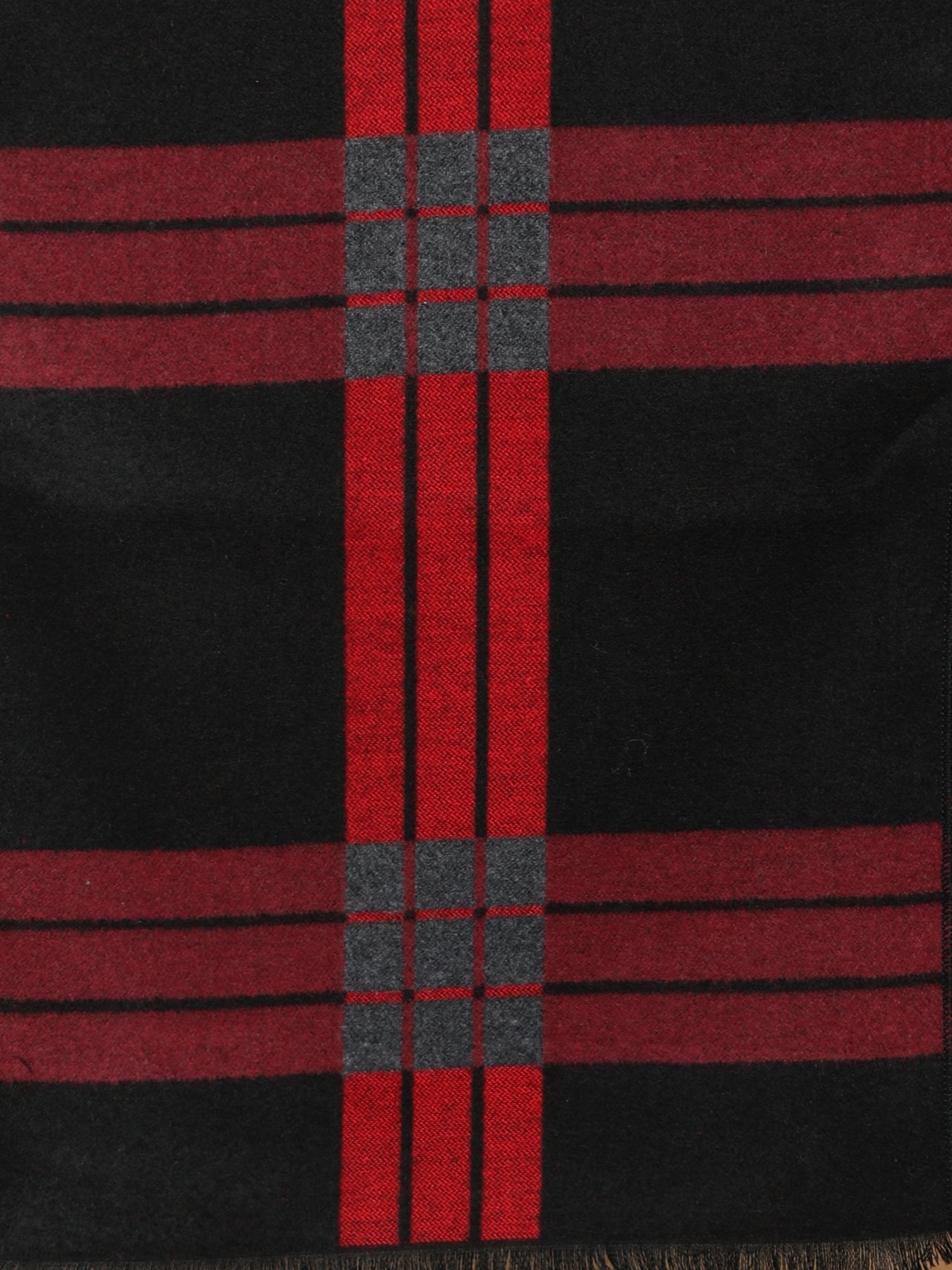 Alvaro Castagnino Men's Black::Red::Grey Colored Viscose Muffler