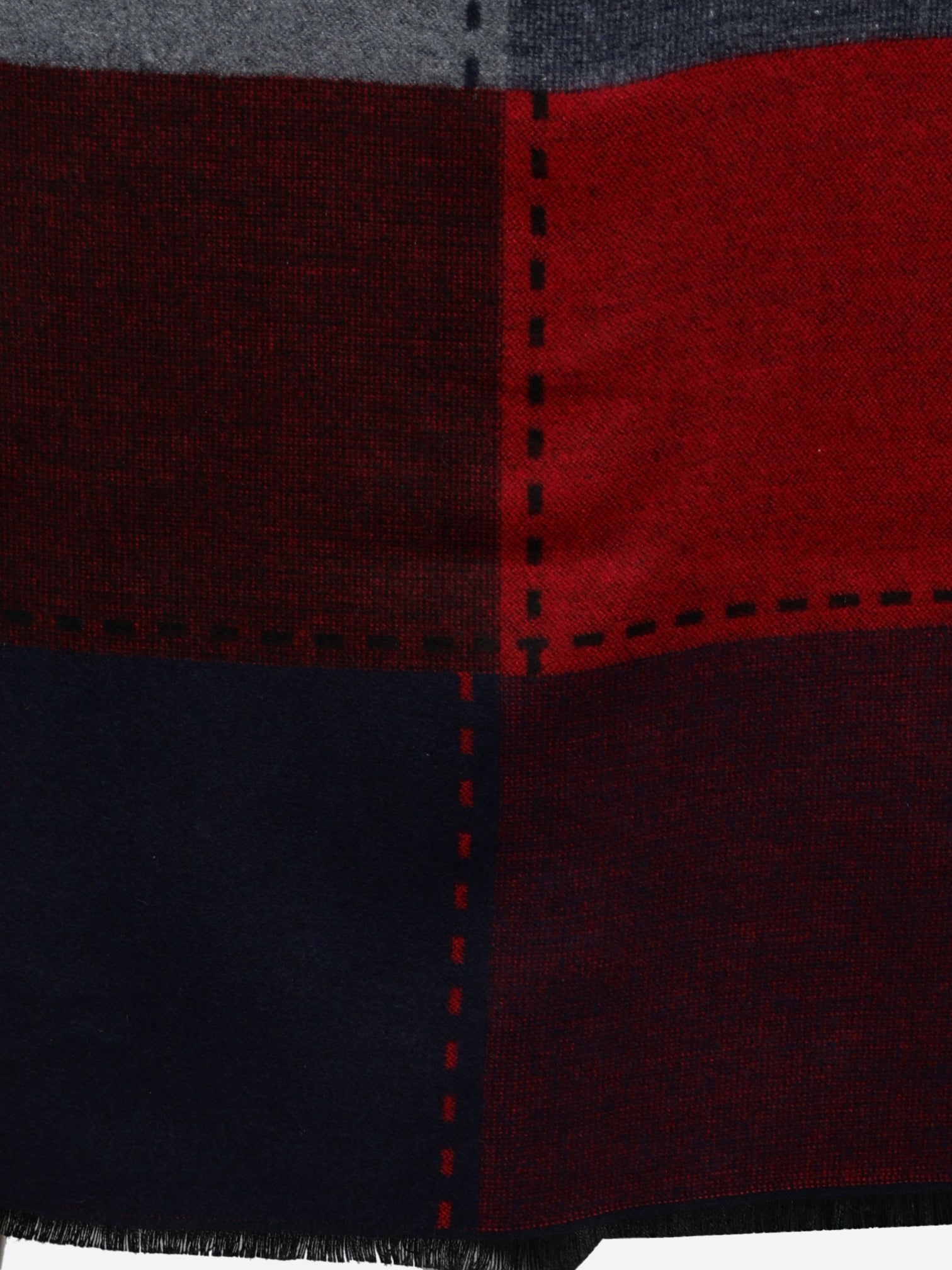 Alvaro Castagnino Men's Grey::Maroon::Blue Colored Check Viscose Muffler