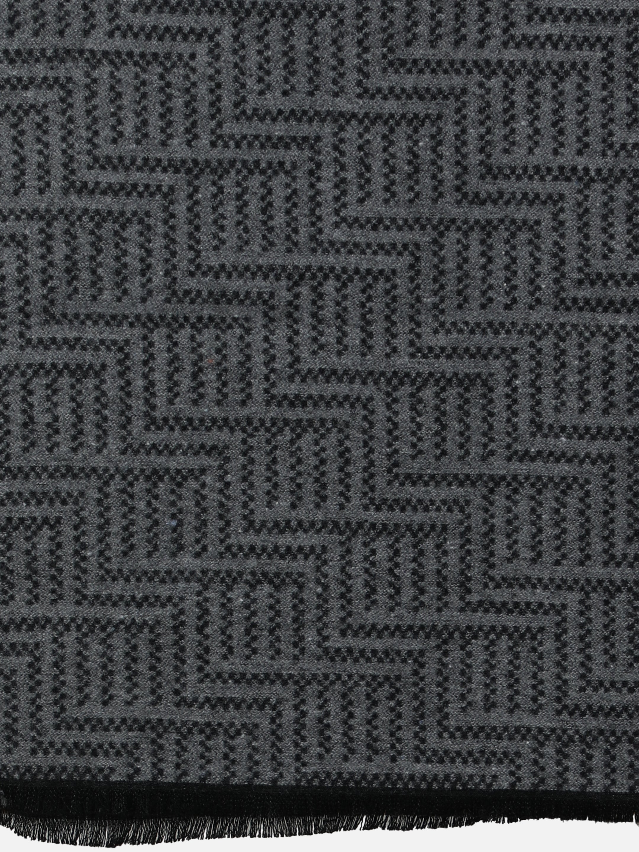 Alvaro Castagnino Men's Grey Colored Check Viscose Muffler